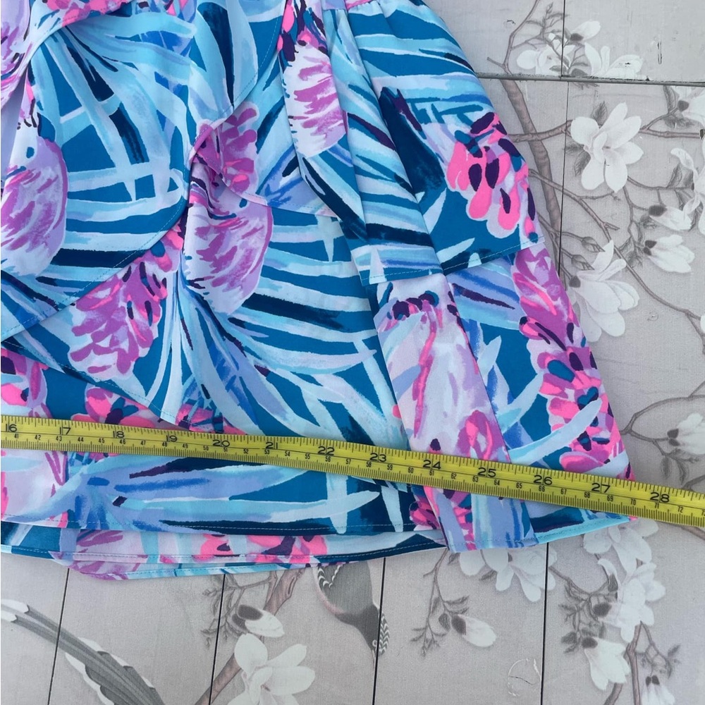 Lilly Pulitzer Blue and Pink Tropical Dress - Picture 6 of 8